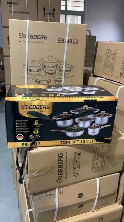أواني والمقالي من الفولاذ المقاوم للصدأ Pieces Stainless Steel Non-Stick Pots