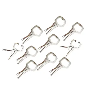10pc Heavy Duty Steel C-Clamps 6" Mig Welding Locking Plier Vice Grip