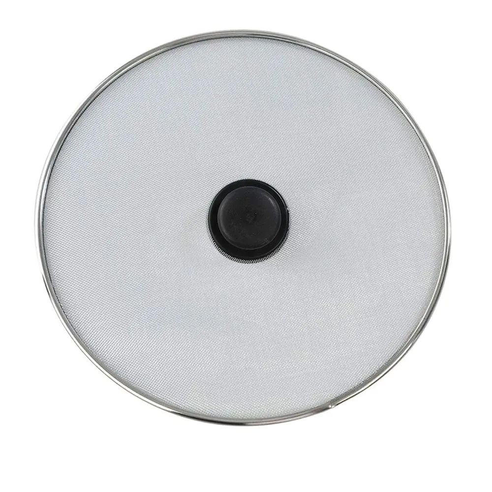 2 Pc 11" Splatter Screen Frying Pan Stainless Steel Grease Guard Shield Hot Oil