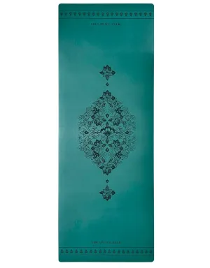 5 mm Deluxe Lotus Forest Yoga Mat   Strap