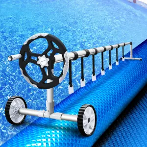 Adjustable 8x4.2m Pool Cover & 5.5m Roller, Aquabuddy
