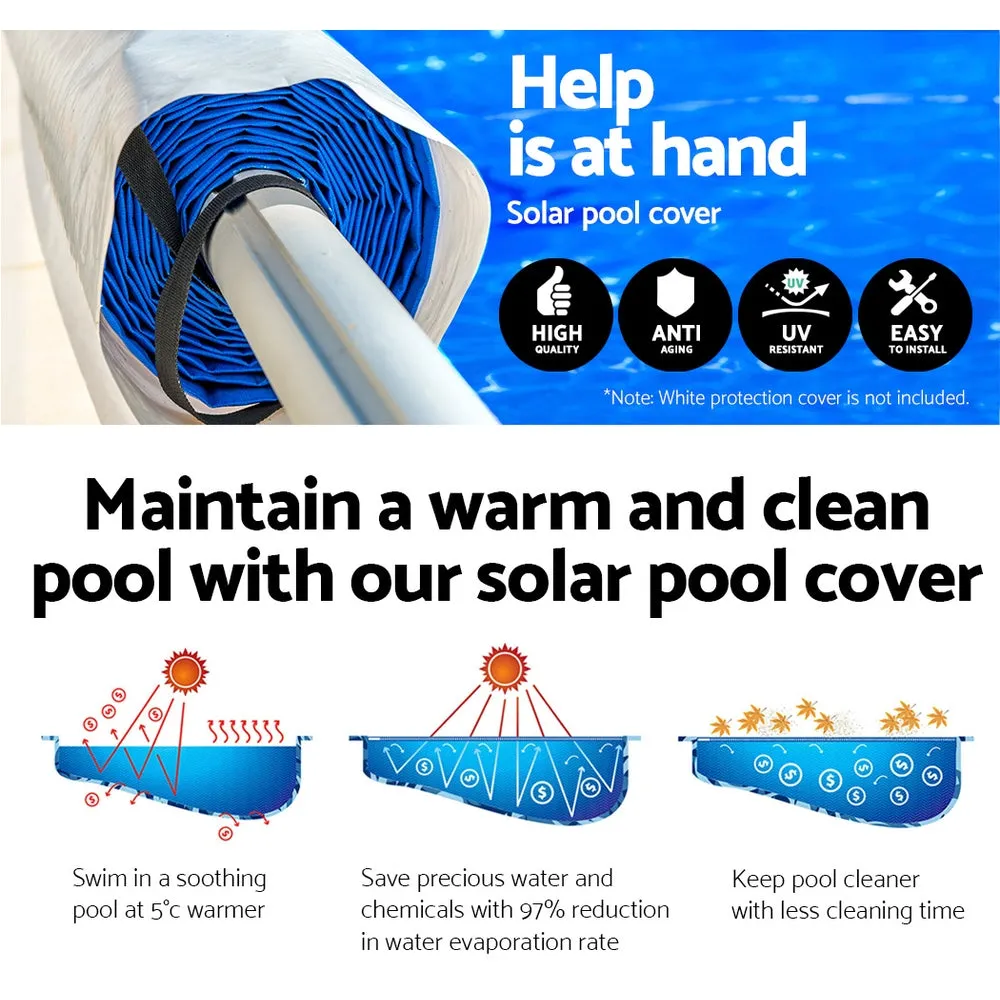 Adjustable 8x4.2m Pool Cover & 5.5m Roller, Aquabuddy