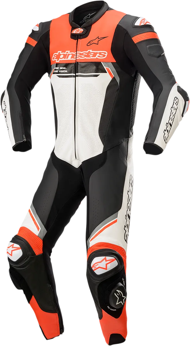 ALPINESTARS Missile Ignition v2 1-Piece Suit - Black/White/Red Fluorescent - US 38 / EU 48 3150222-1231-48