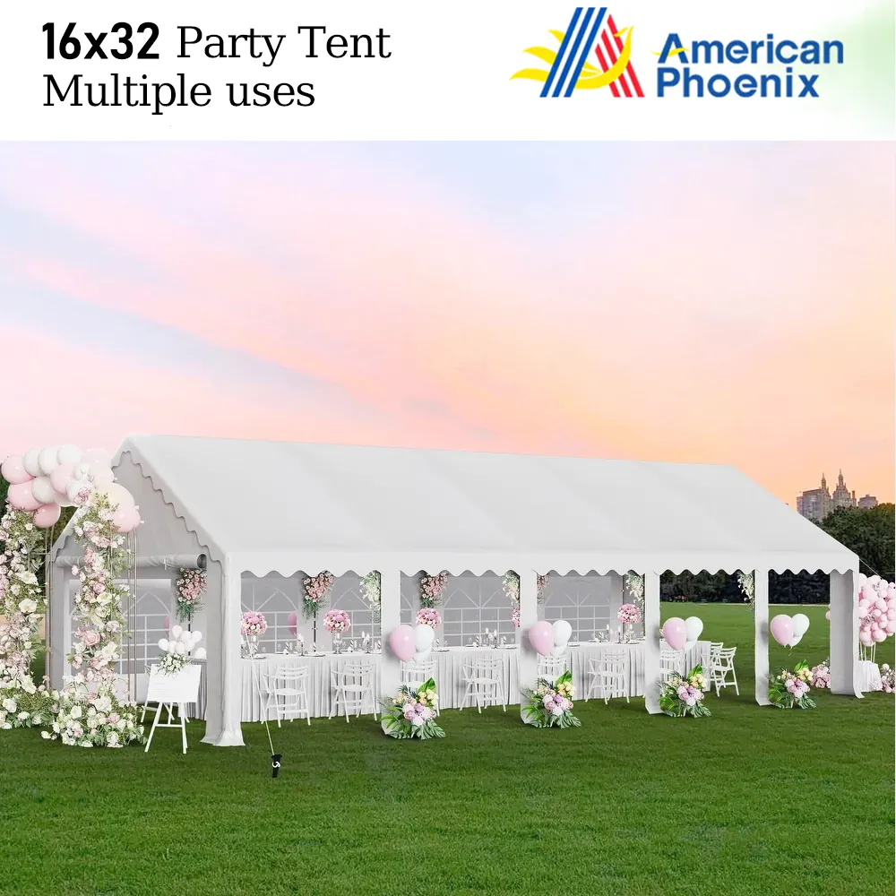 American Phoenix 16' x 32' Party Tent -White
