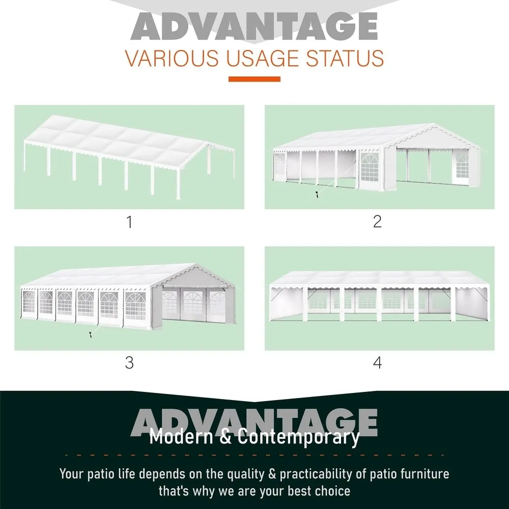 American Phoenix 16' x 32' Party Tent -White