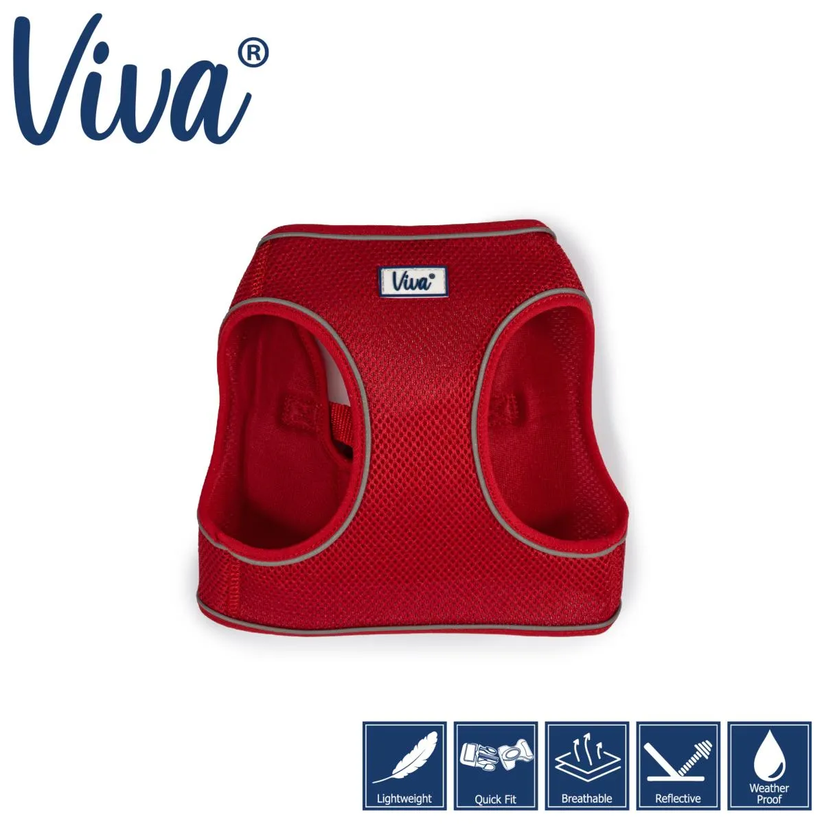 Ancol Step In Mesh Dog Harness Red