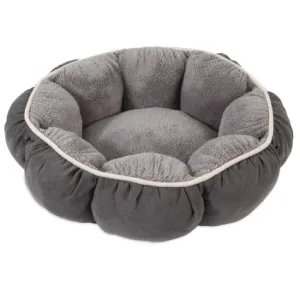 Aspenpet 27459 Pillow Pet Bed, 18 in Dia, 18 in L, 18 in W, Puffy Round Pattern, Poly Fiber Fill, Assorted