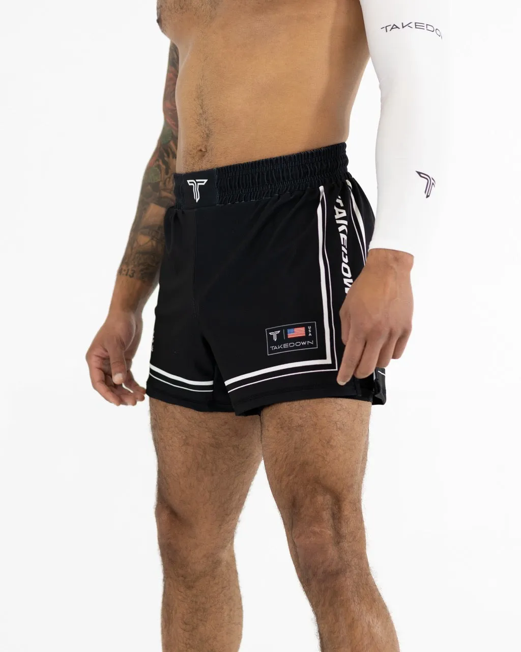 Brick By Brick Fight Shorts - Black (5"&7" Inseam)