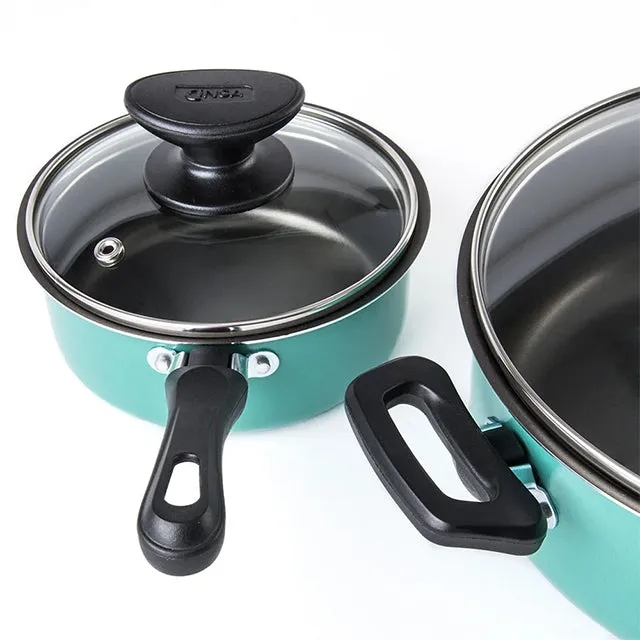 Cinsa 7pc Cookware Set (Emerald Green)