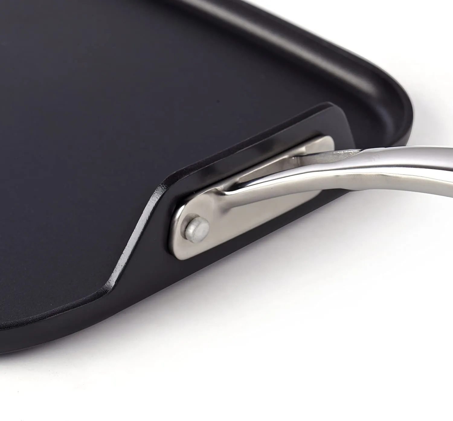 Cooks Standard Nonstick Square Griddle Pan 11 x 11-Inch, Hard Anodized Cookware Griddle Pan, Black