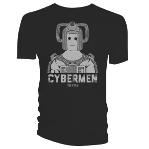 DOCTOR WHO CYBERMEN 1970 T-SHIRT XXL