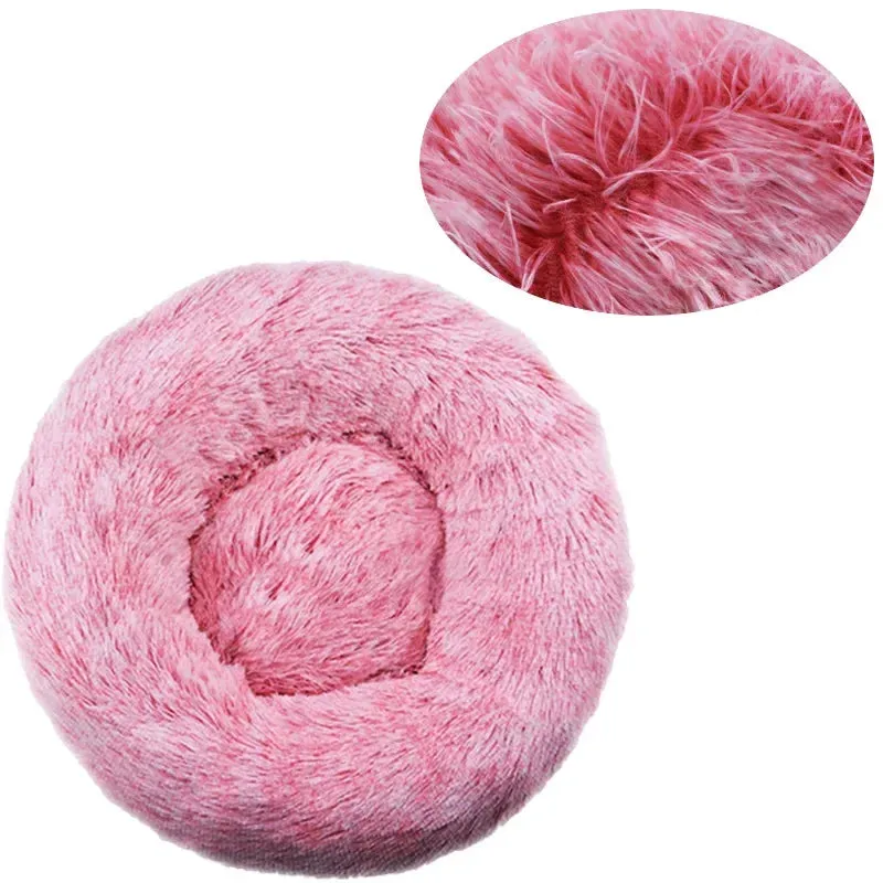 Dog Bed Calming Cat Bed Super Soft Fluffy Washable Anti-Anxiety 40-90cm