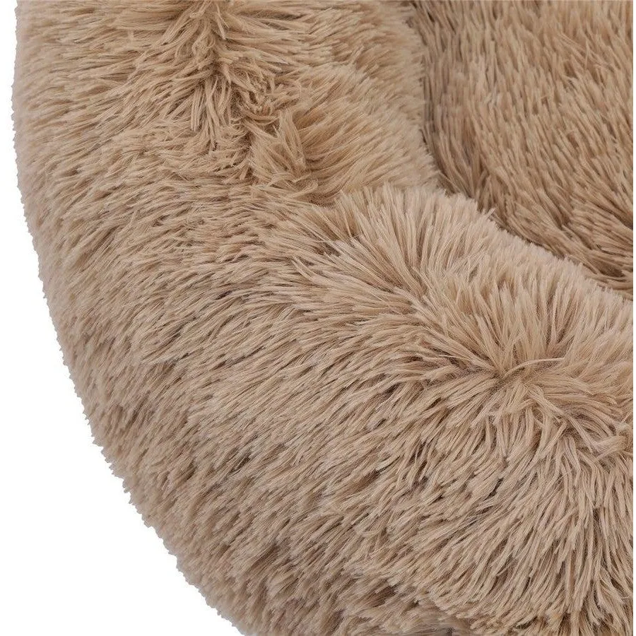 Dog Bed Calming Cat Bed Super Soft Fluffy Washable Anti-Anxiety 40-90cm