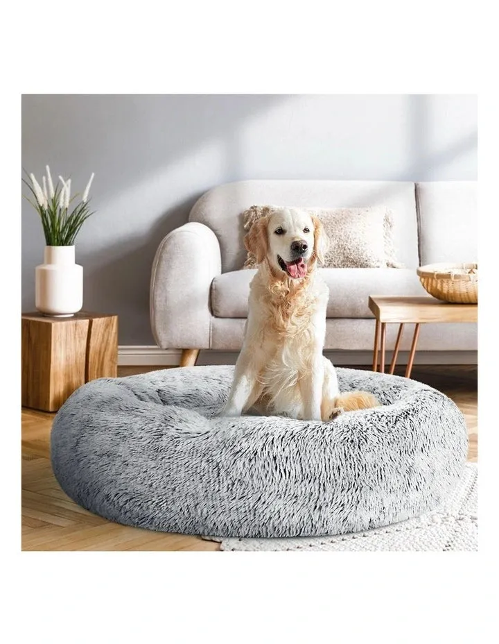 Dog Bed Calming Cat Bed Super Soft Fluffy Washable Anti-Anxiety 40-90cm