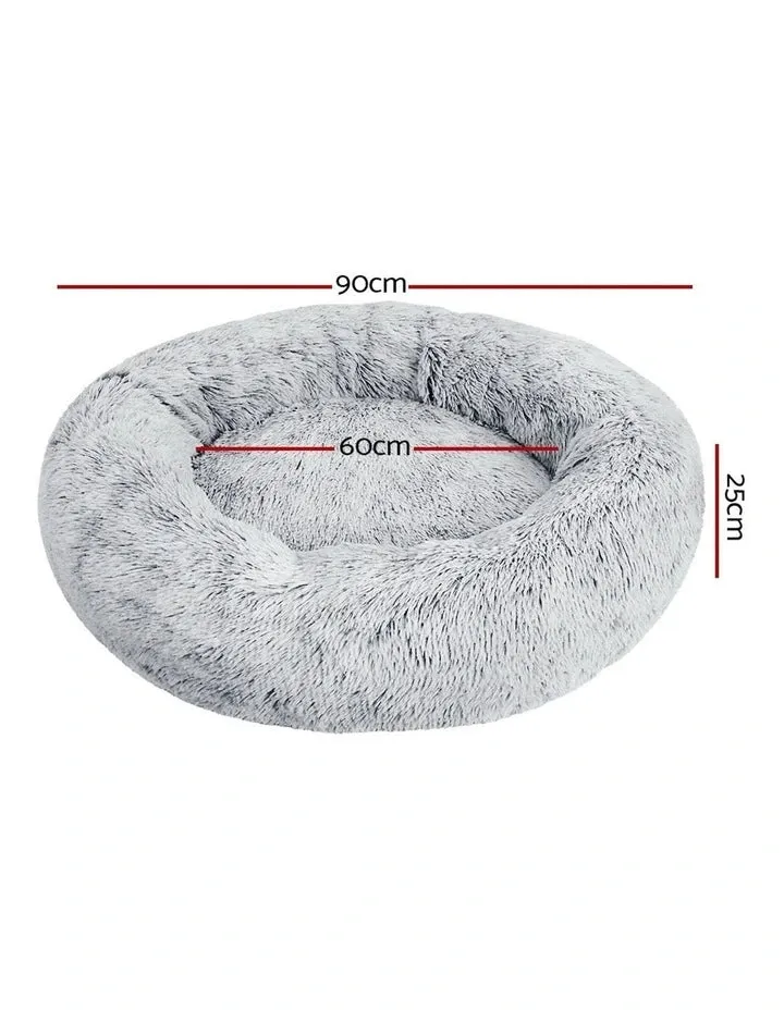 Dog Bed Calming Cat Bed Super Soft Fluffy Washable Anti-Anxiety 40-90cm