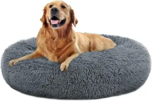 Dog Bed Calming Cat Bed Super Soft Fluffy Washable Anti-Anxiety 40-90cm