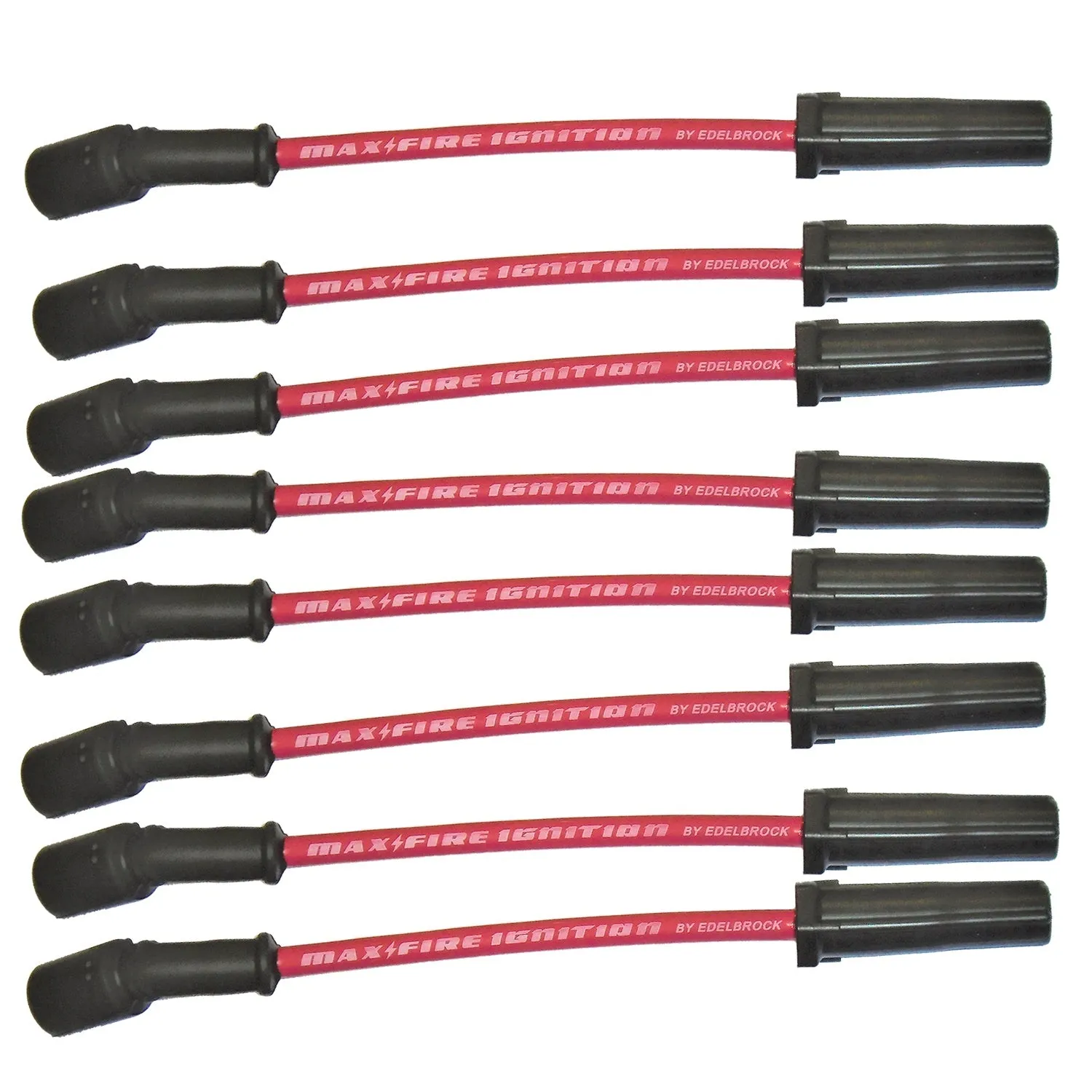 Edelbrock 22717 SPARK PLUG WIRE SET; GM LS ENGINES WITHOUT HEAT SHIELDS RED WIRE (SET OF 8)