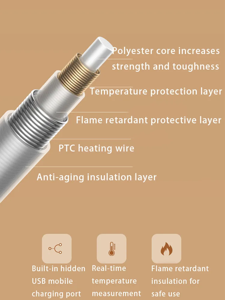 Electric Blanket for Outdoor Camping, Office Heating, Warm Heating Throw