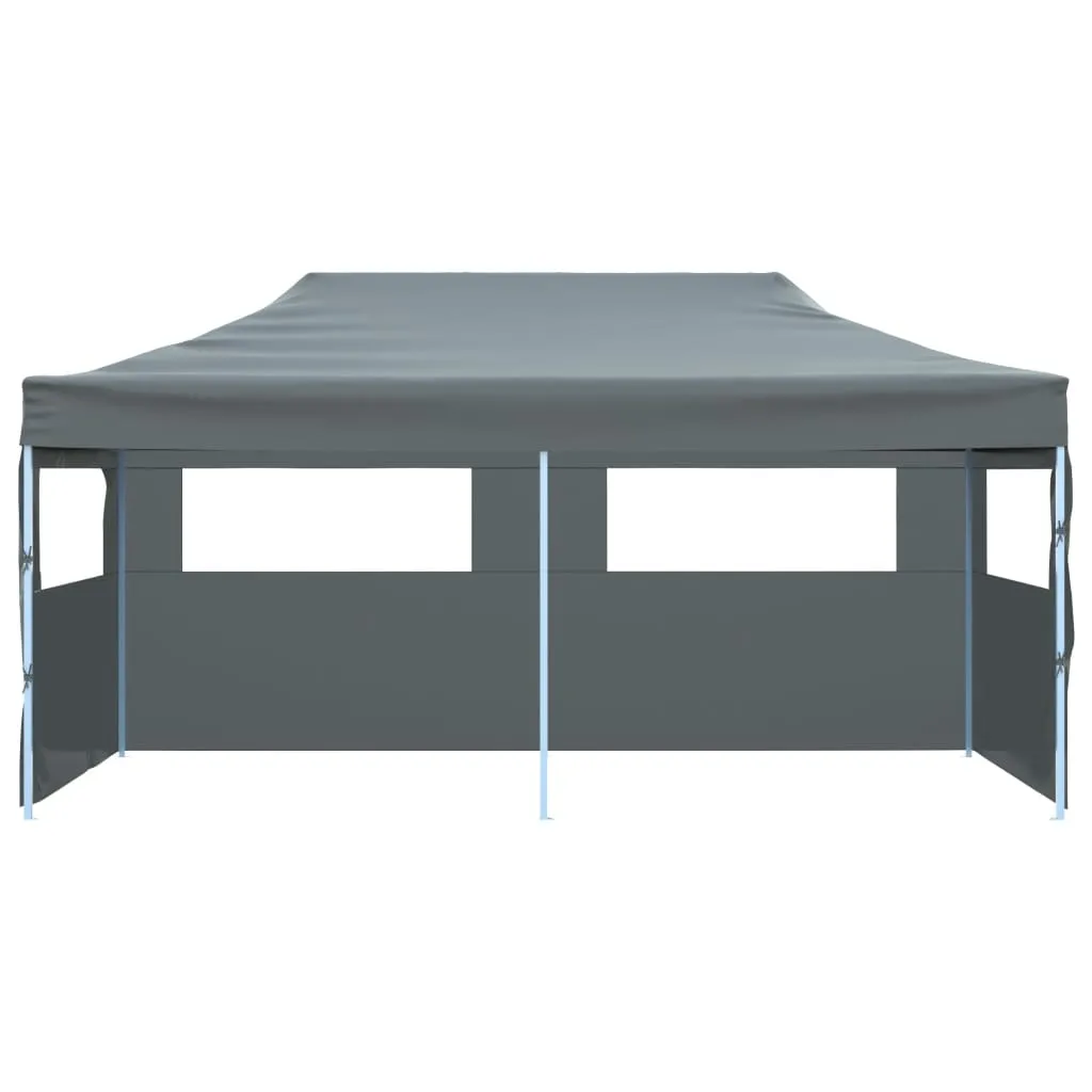 Folding Pop-up Partytent with Sidewalls 3x6 m Anthracite