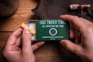GB2 Tinder Tabs Emergency Fire Tinder – Waterproof Fire Starter for Survival