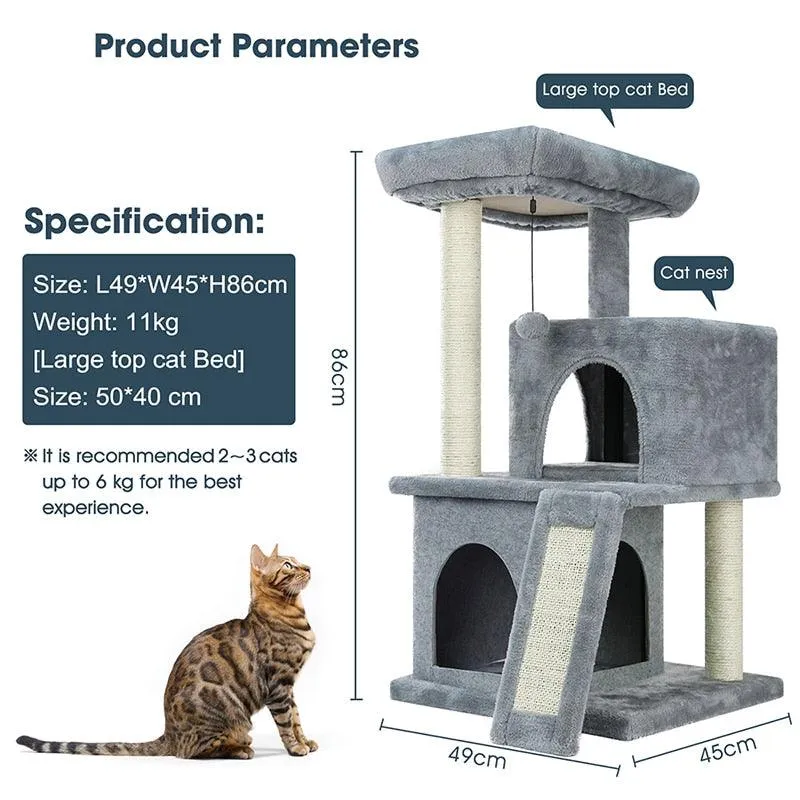 Happy Cat Tree House with Ladder
