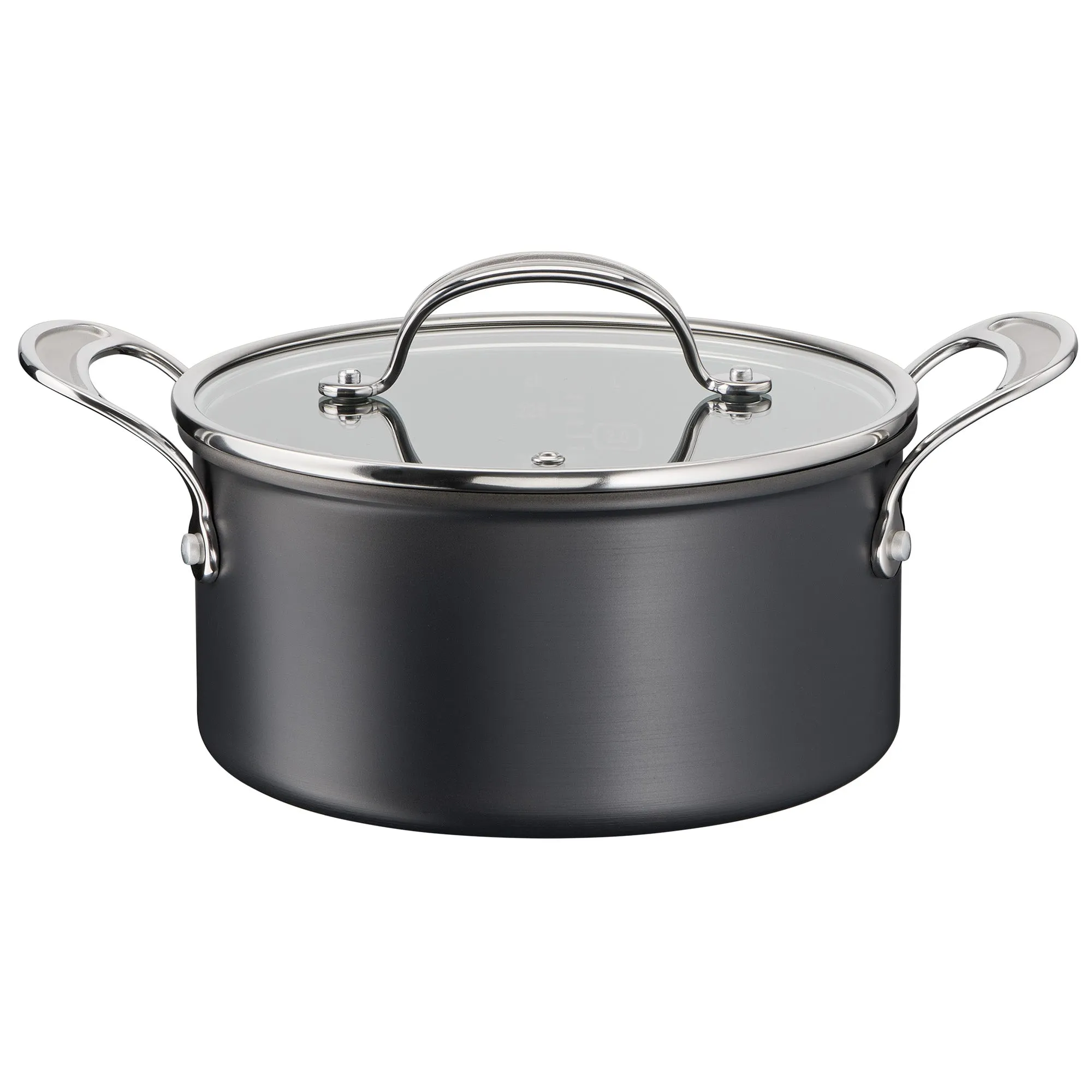 Jamie Oliver by Tefal Cooks Classic Non-Stick Induction Hard Anodised Stewpot   Lid 24cm/5L