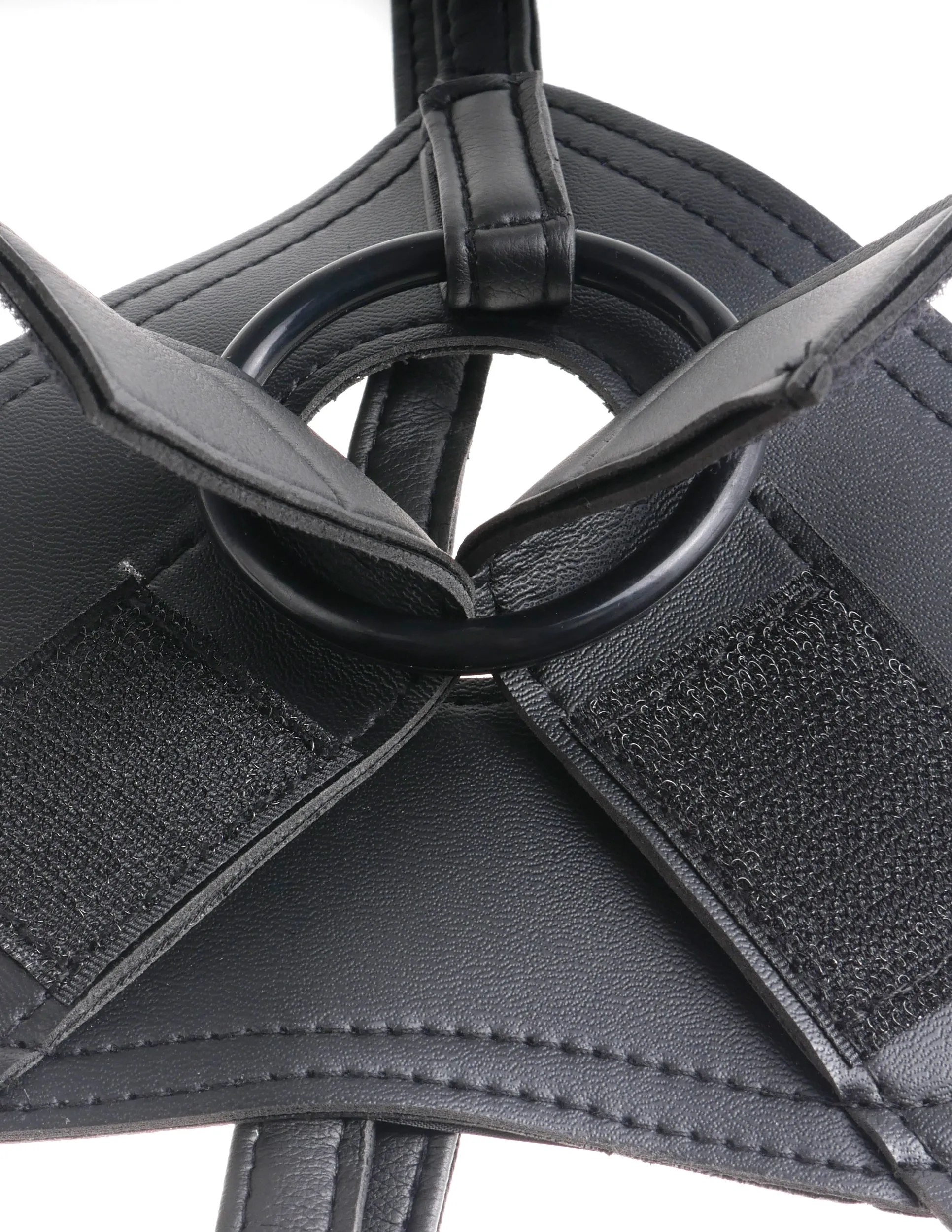 King Cock Strap On Harness With 8 Cock Flesh "
