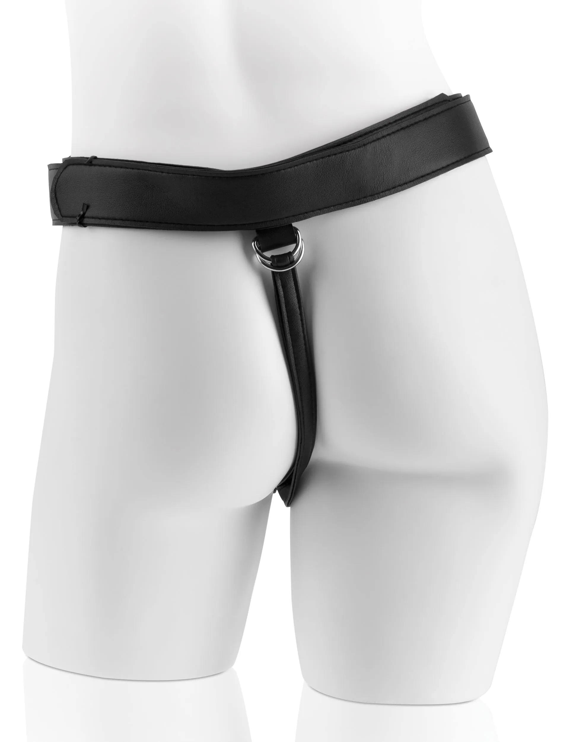 King Cock Strap On Harness With 9 Cock Black "