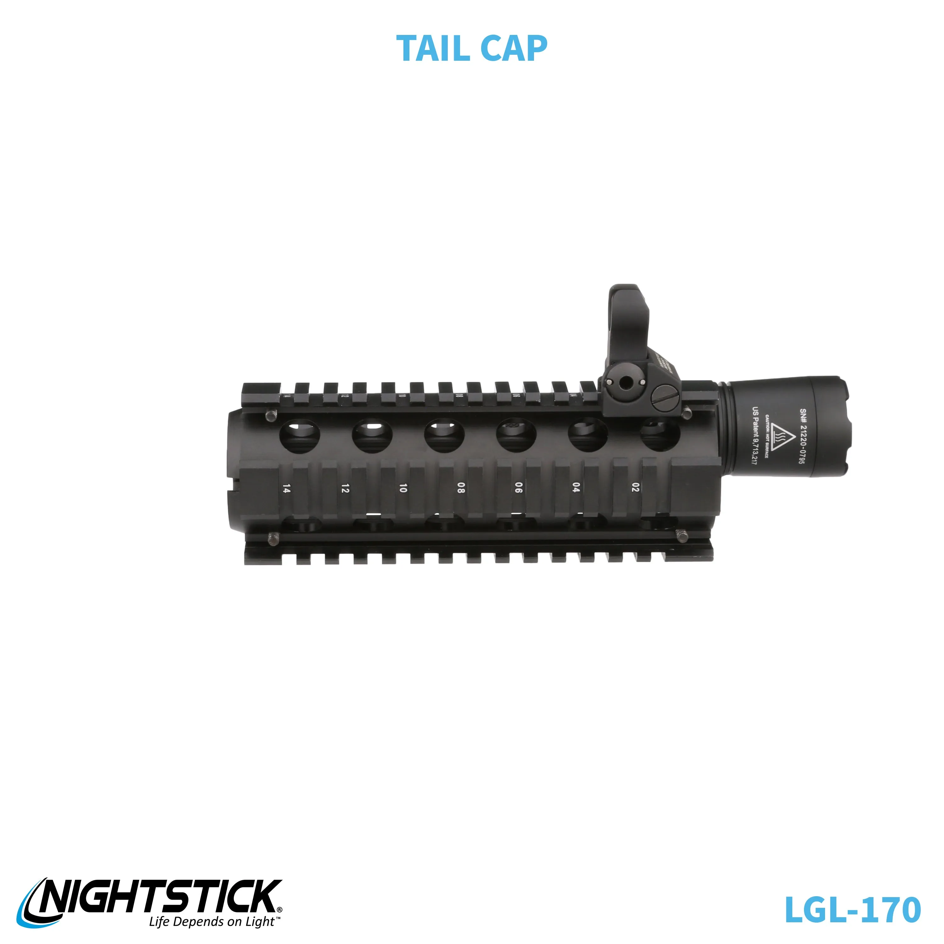 LGL-170: Rechargeable Full-Size Long Gun Light Kit - (2) 18650