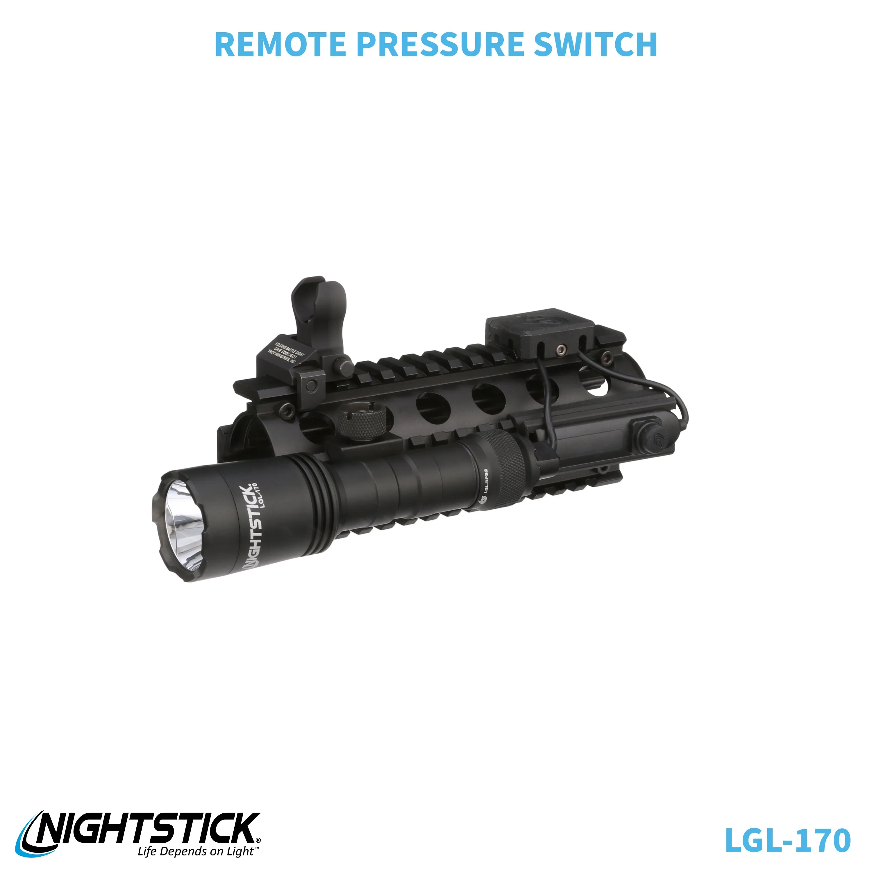 LGL-170: Rechargeable Full-Size Long Gun Light Kit - (2) 18650
