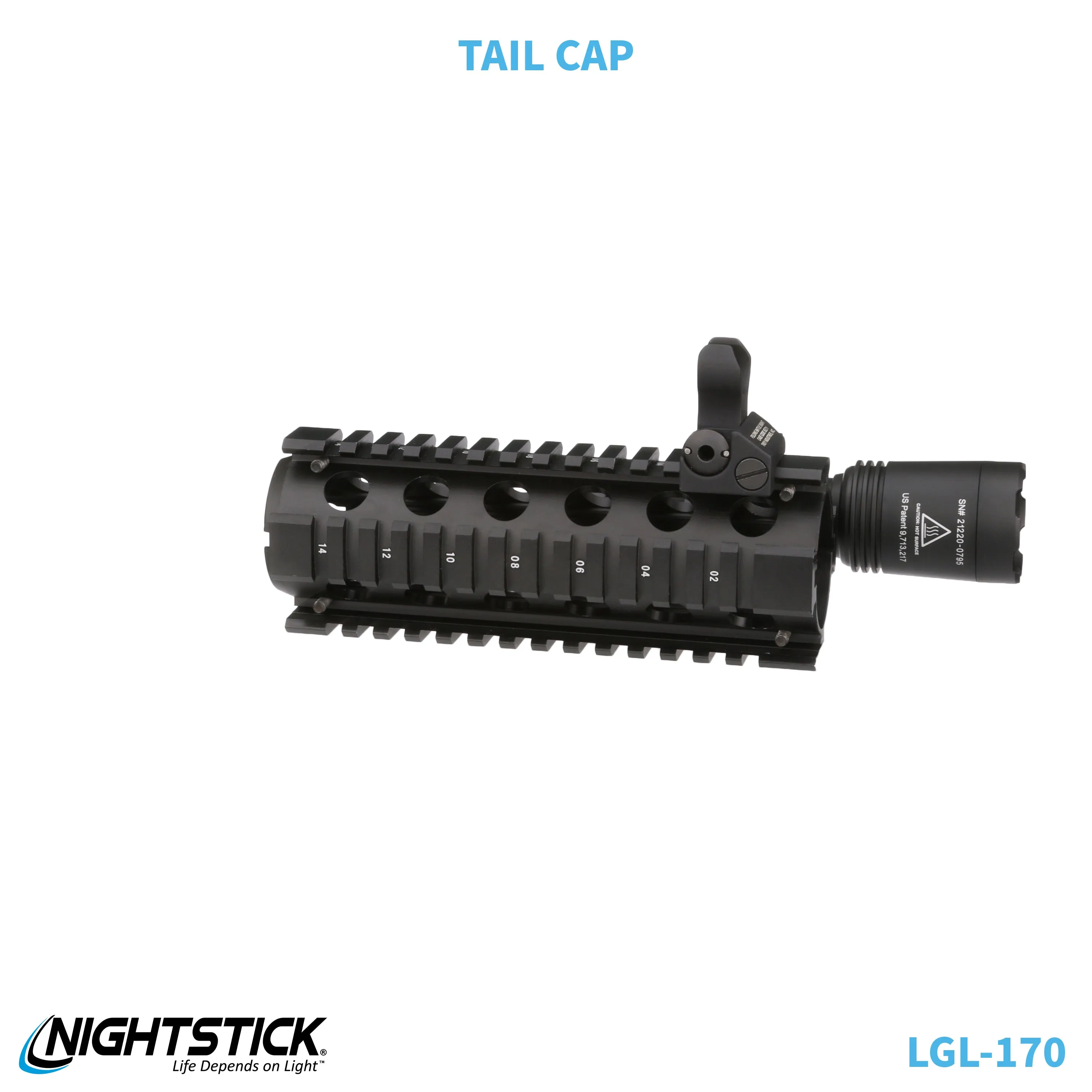 LGL-170: Rechargeable Full-Size Long Gun Light Kit - (2) 18650