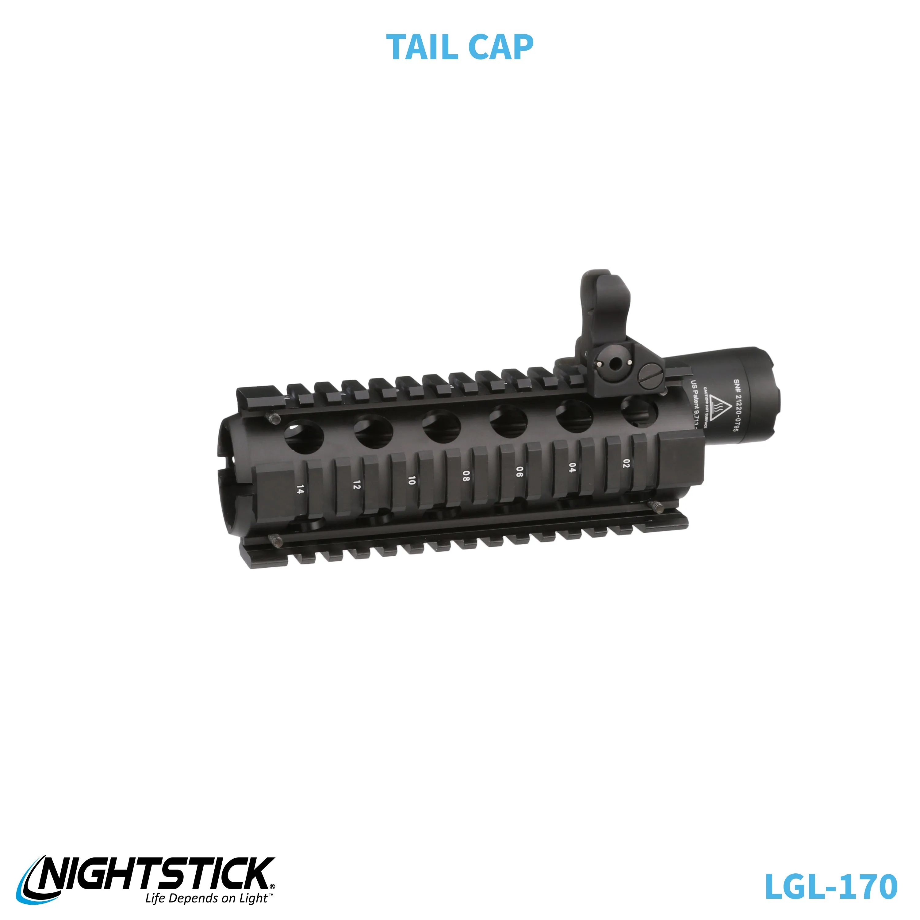LGL-170: Rechargeable Full-Size Long Gun Light Kit - (2) 18650
