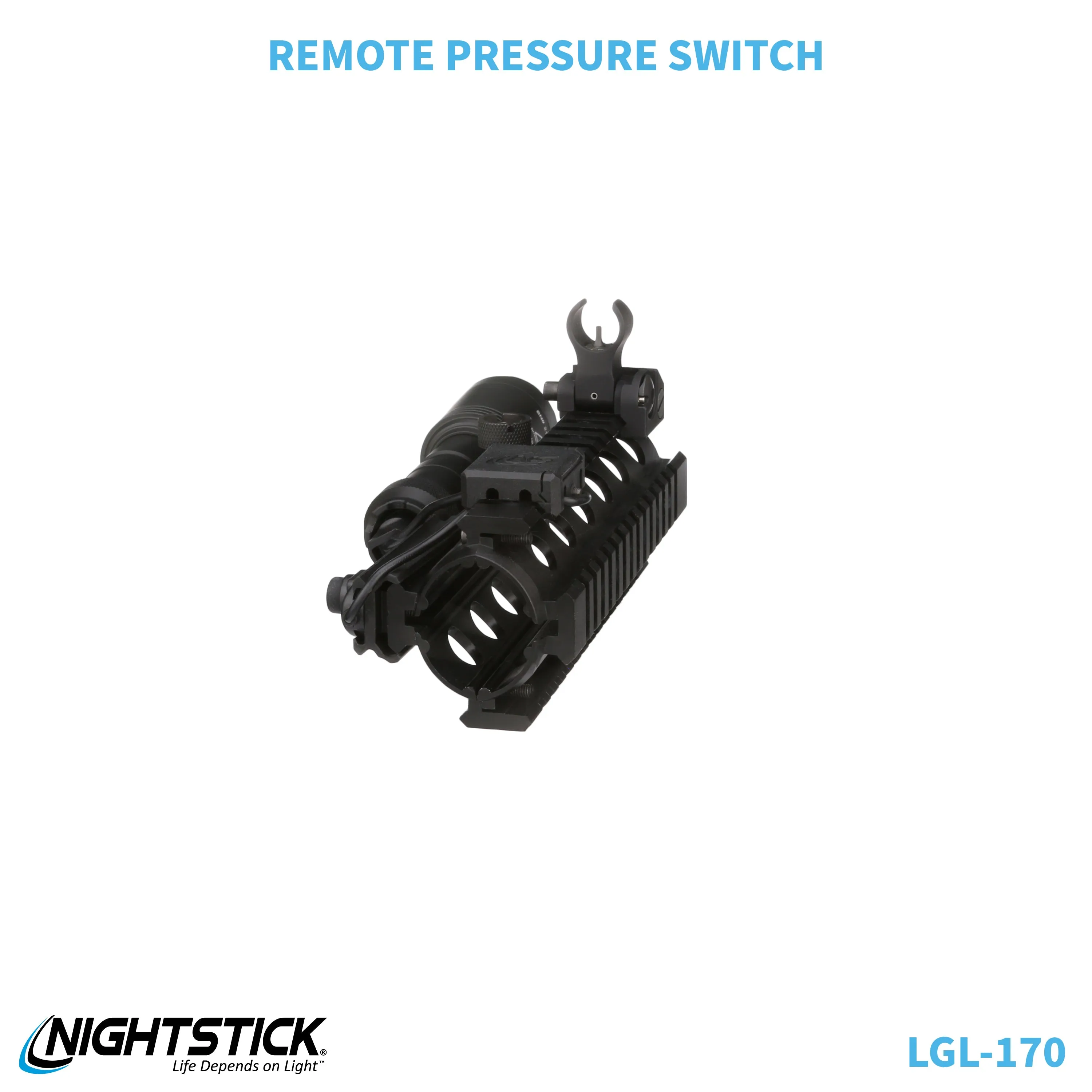 LGL-170: Rechargeable Full-Size Long Gun Light Kit - (2) 18650