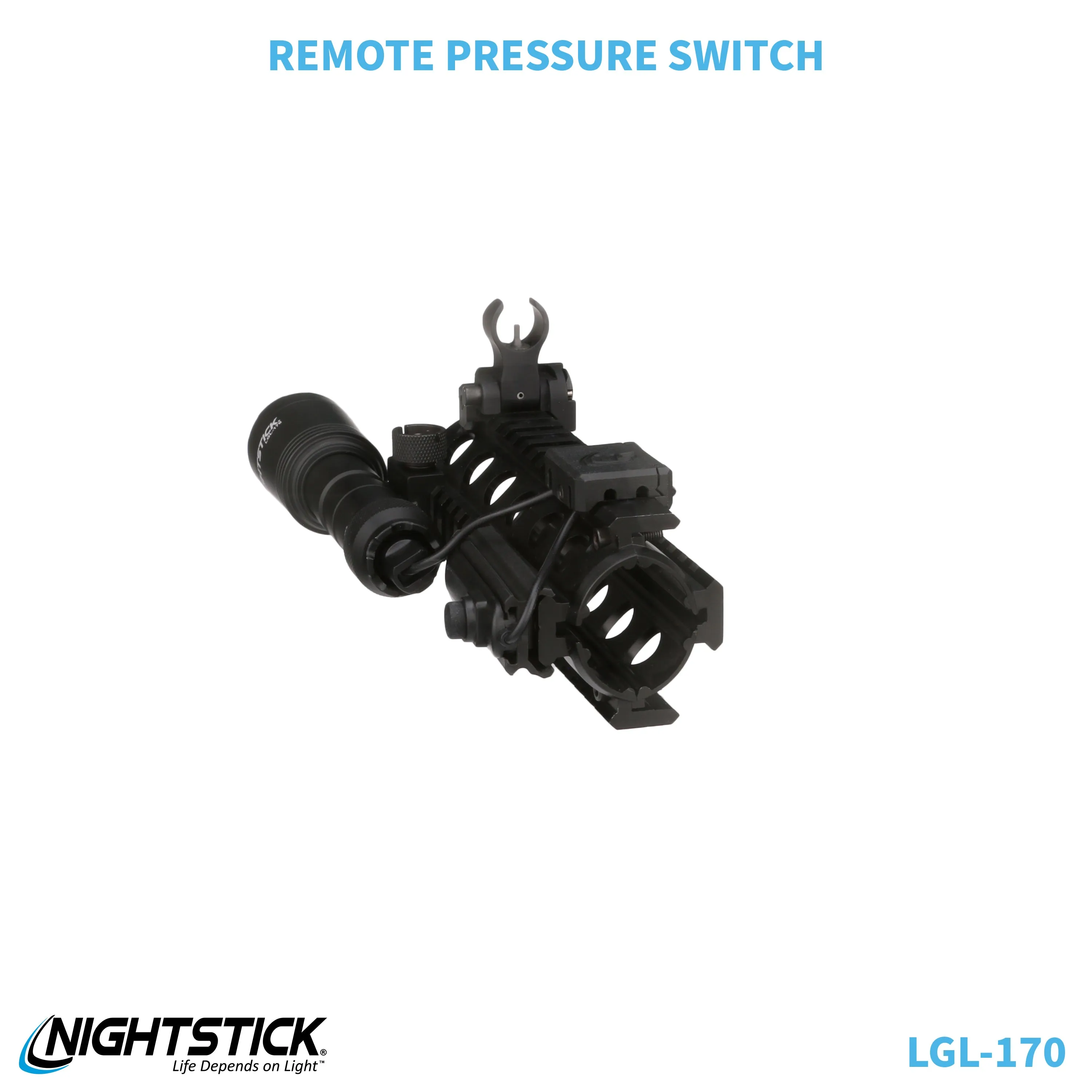 LGL-170: Rechargeable Full-Size Long Gun Light Kit - (2) 18650