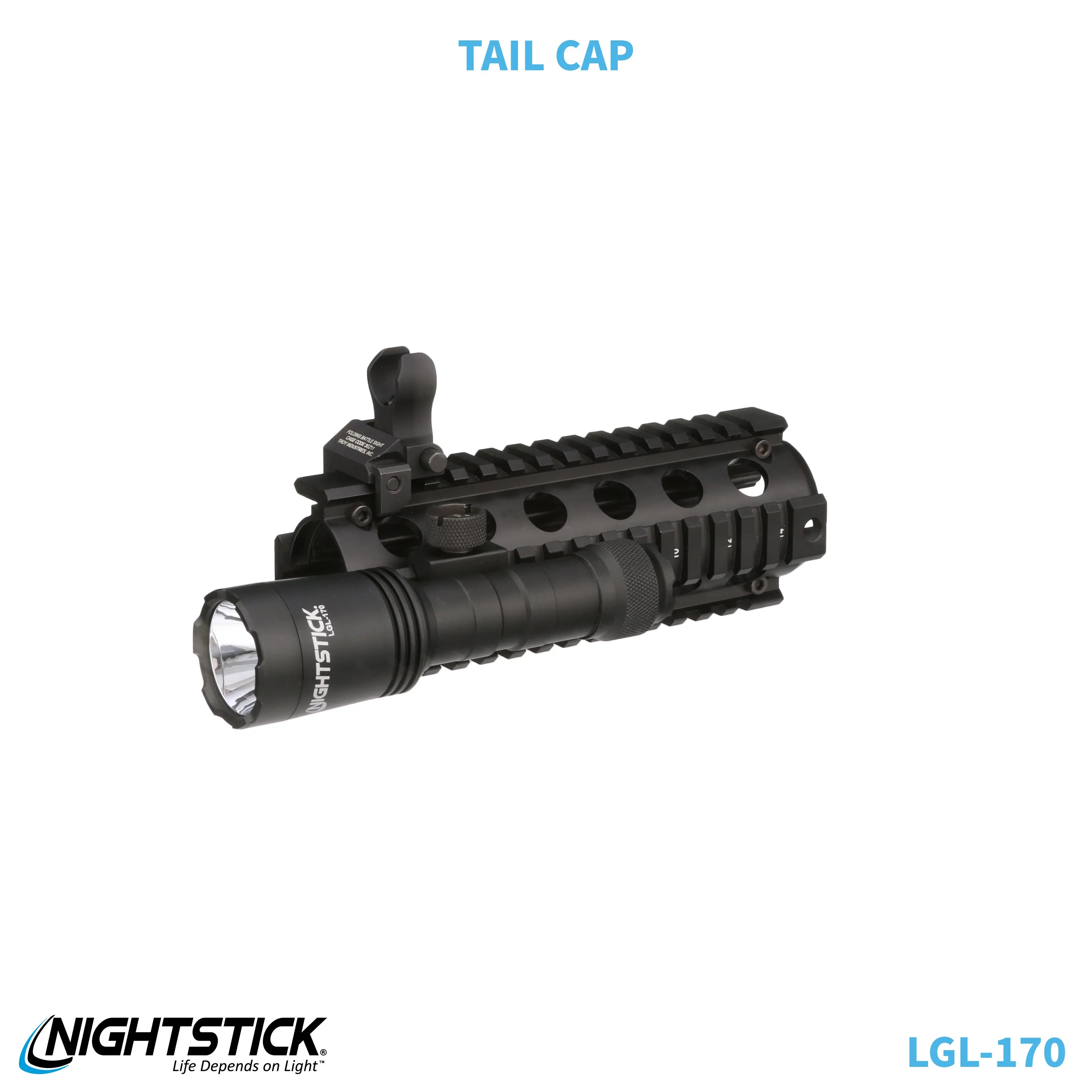 LGL-170: Rechargeable Full-Size Long Gun Light Kit - (2) 18650