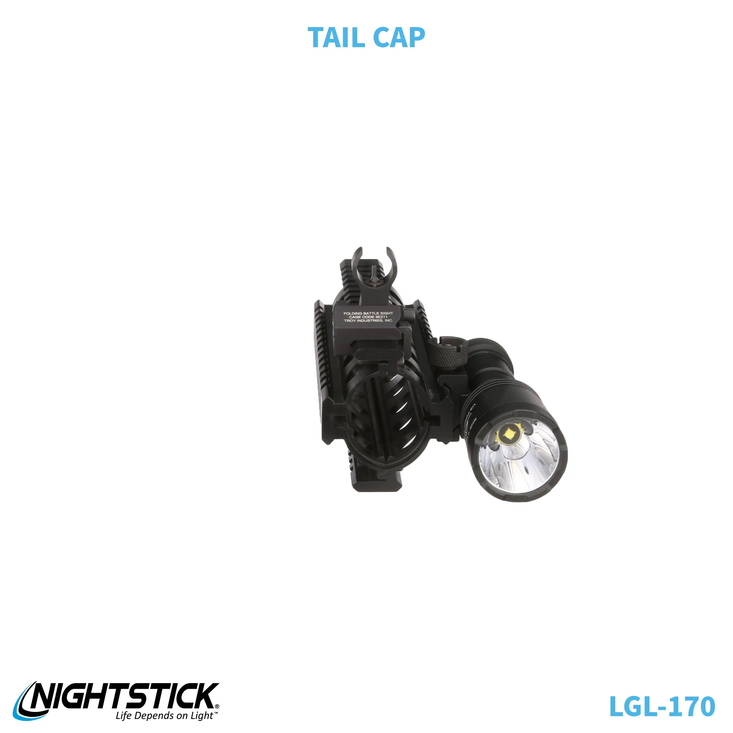 LGL-170: Rechargeable Full-Size Long Gun Light Kit - (2) 18650