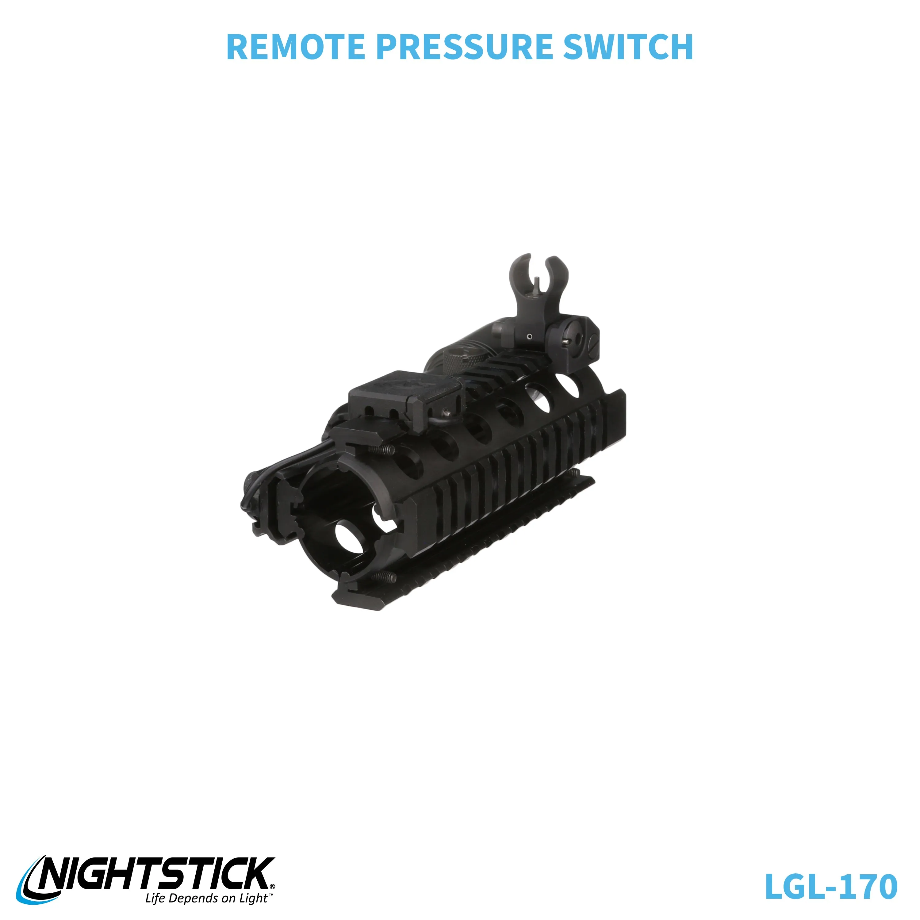 LGL-170: Rechargeable Full-Size Long Gun Light Kit - (2) 18650