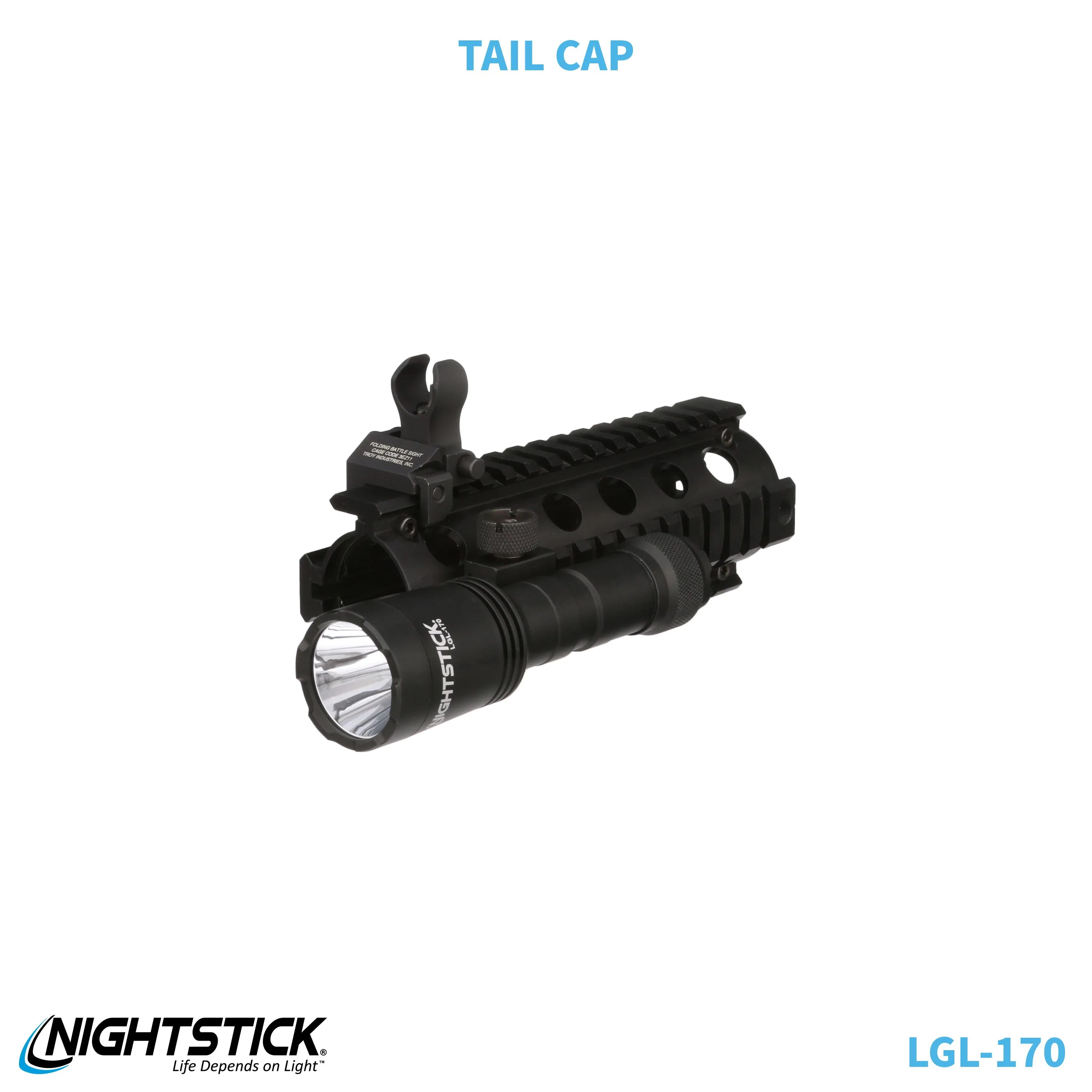 LGL-170: Rechargeable Full-Size Long Gun Light Kit - (2) 18650