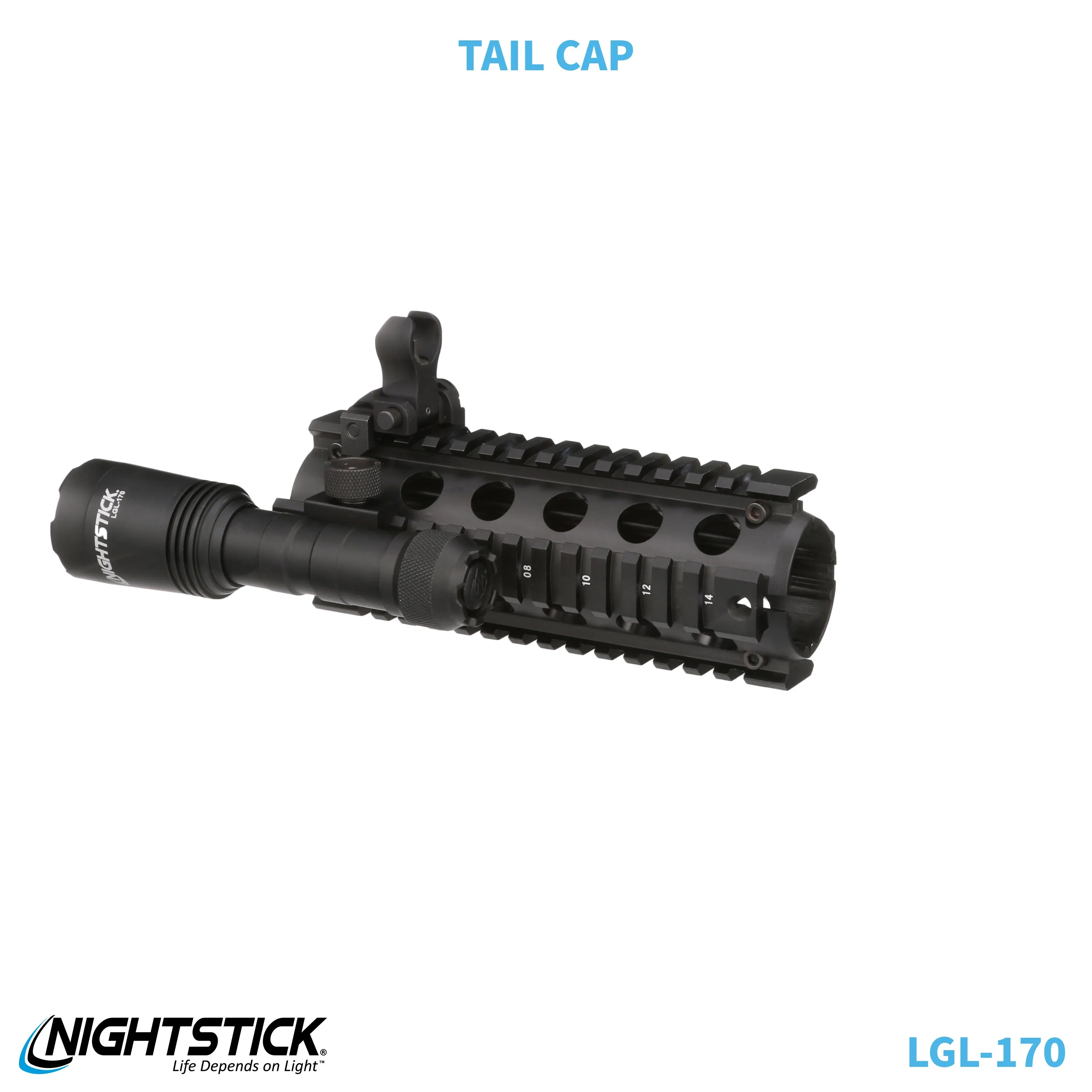 LGL-170: Rechargeable Full-Size Long Gun Light Kit - (2) 18650