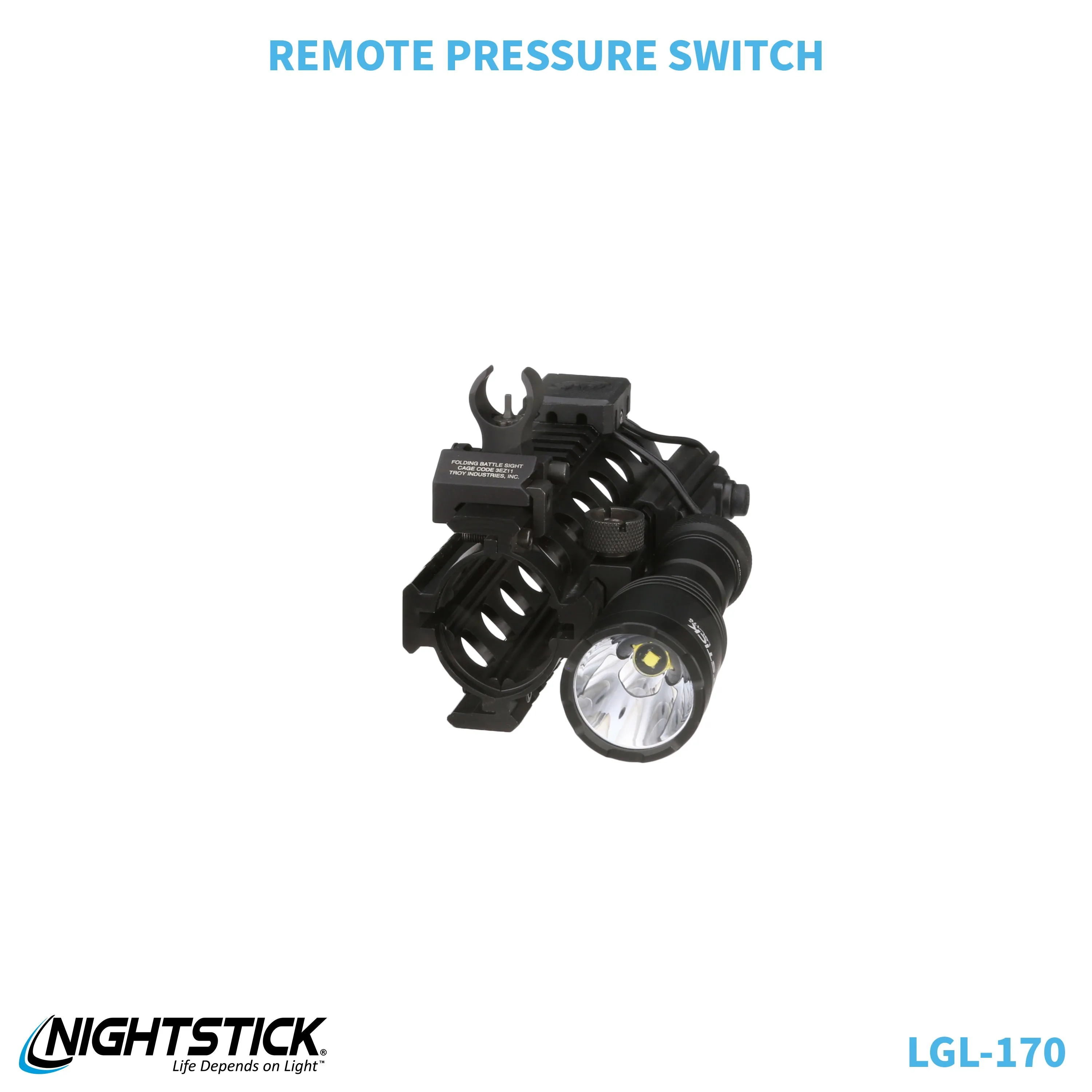 LGL-170: Rechargeable Full-Size Long Gun Light Kit - (2) 18650