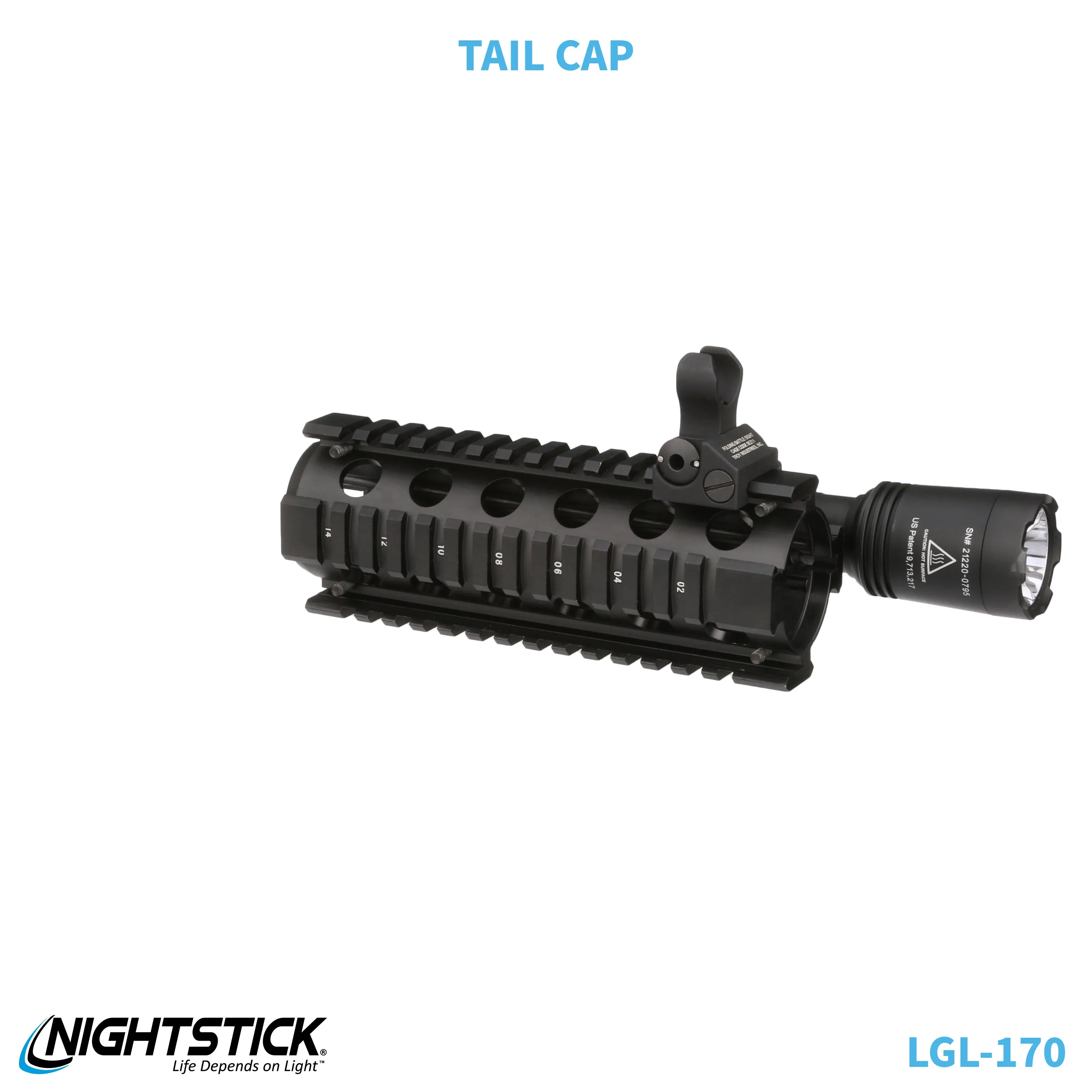 LGL-170: Rechargeable Full-Size Long Gun Light Kit - (2) 18650