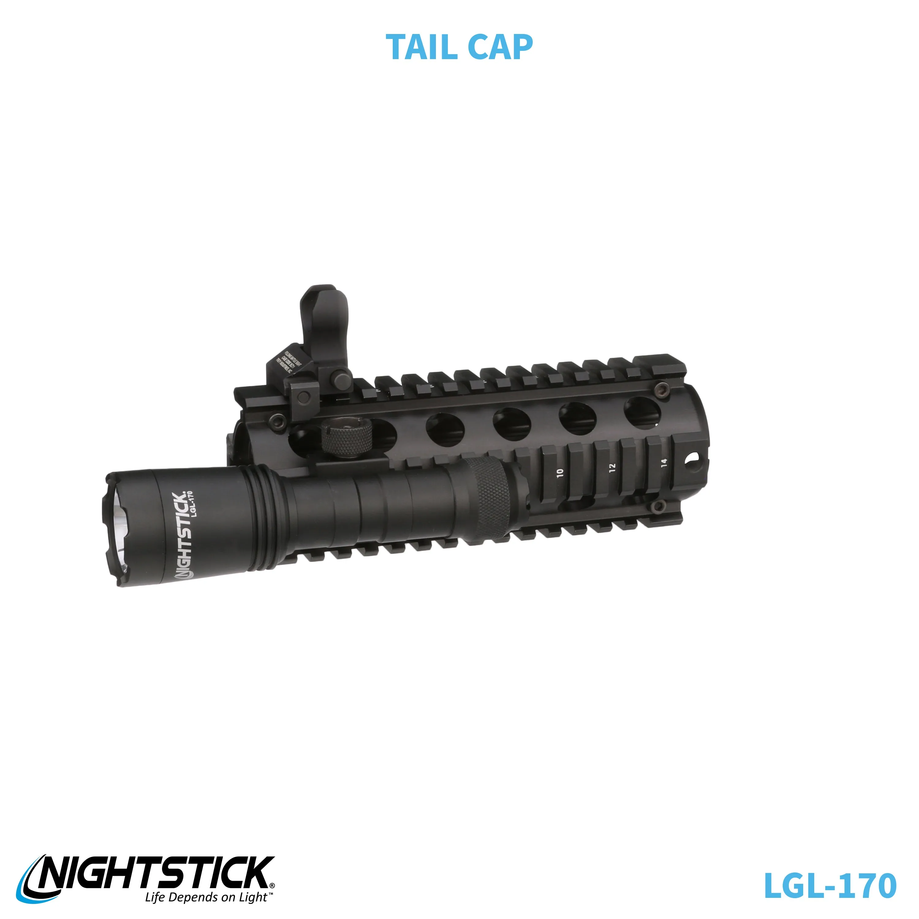 LGL-170: Rechargeable Full-Size Long Gun Light Kit - (2) 18650