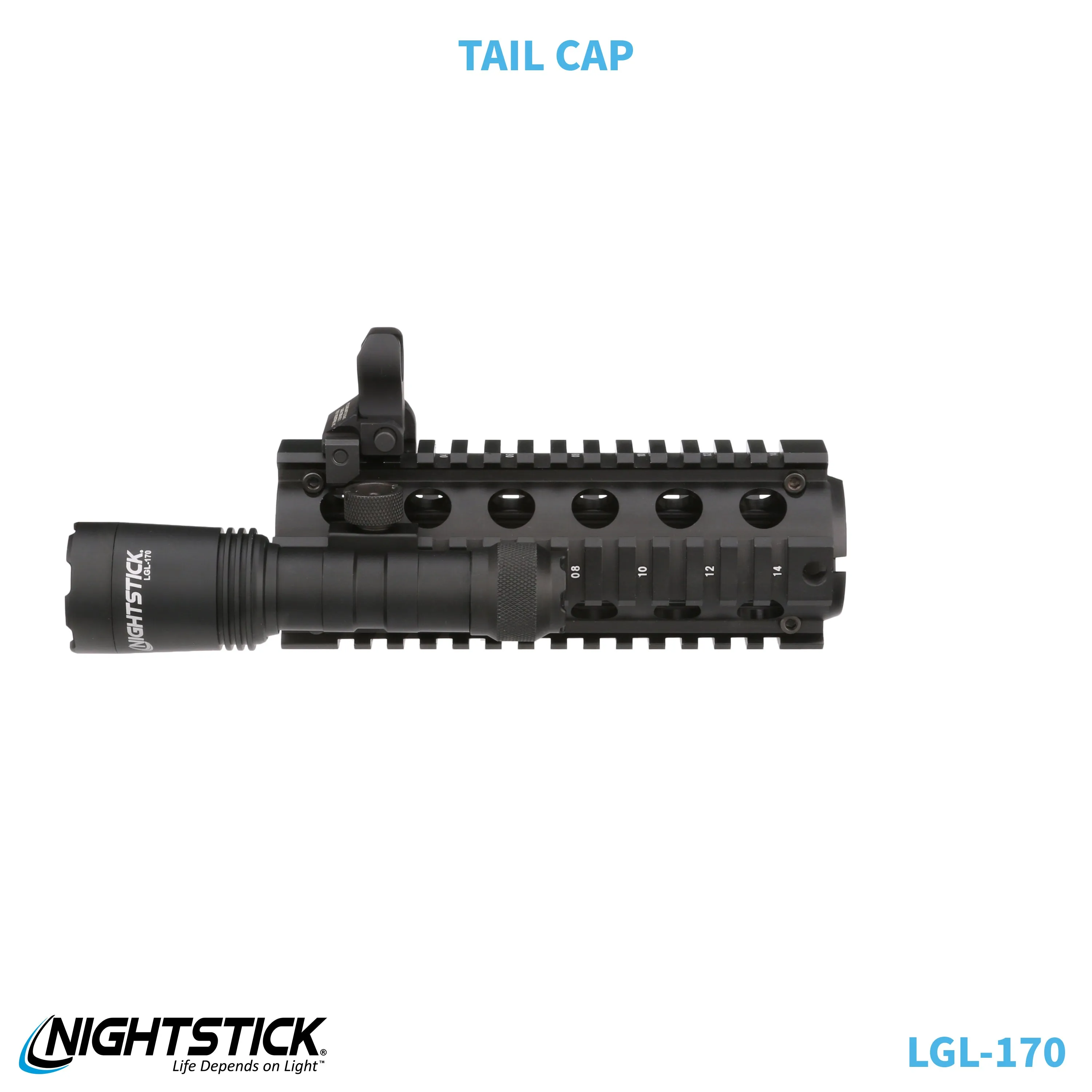 LGL-170: Rechargeable Full-Size Long Gun Light Kit - (2) 18650