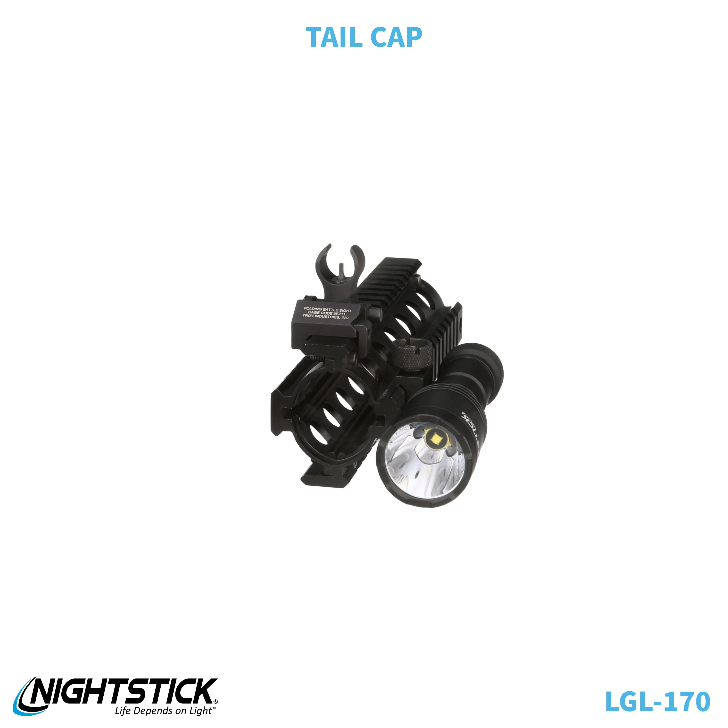 LGL-170: Rechargeable Full-Size Long Gun Light Kit - (2) 18650
