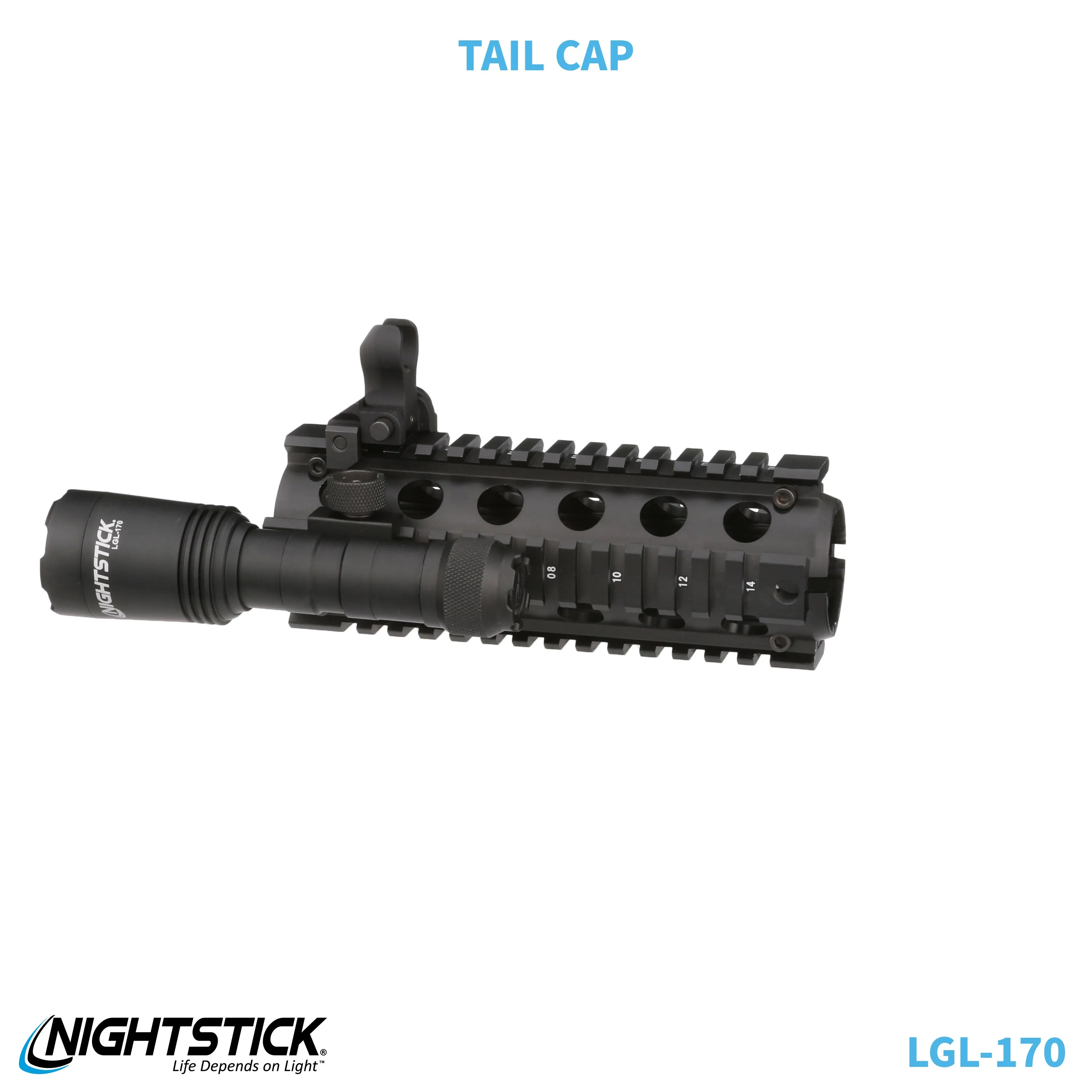 LGL-170: Rechargeable Full-Size Long Gun Light Kit - (2) 18650