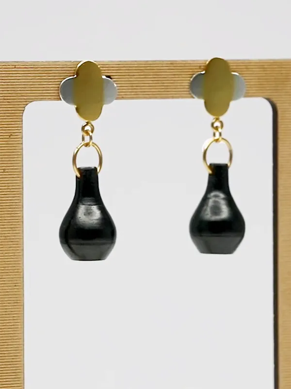 Mehrab Earrings Black