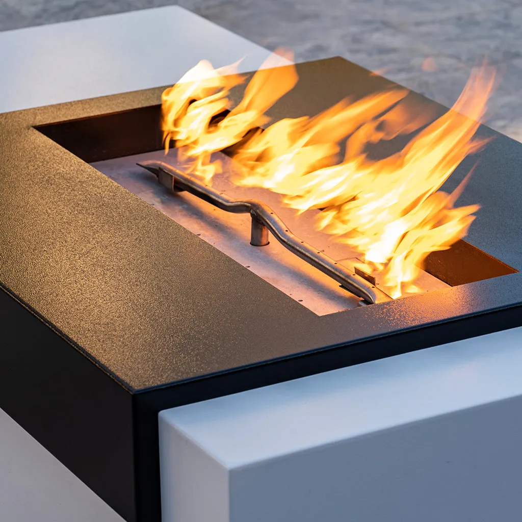 Moonstone Fire Table, Powder Coated Metal - Fire Pit