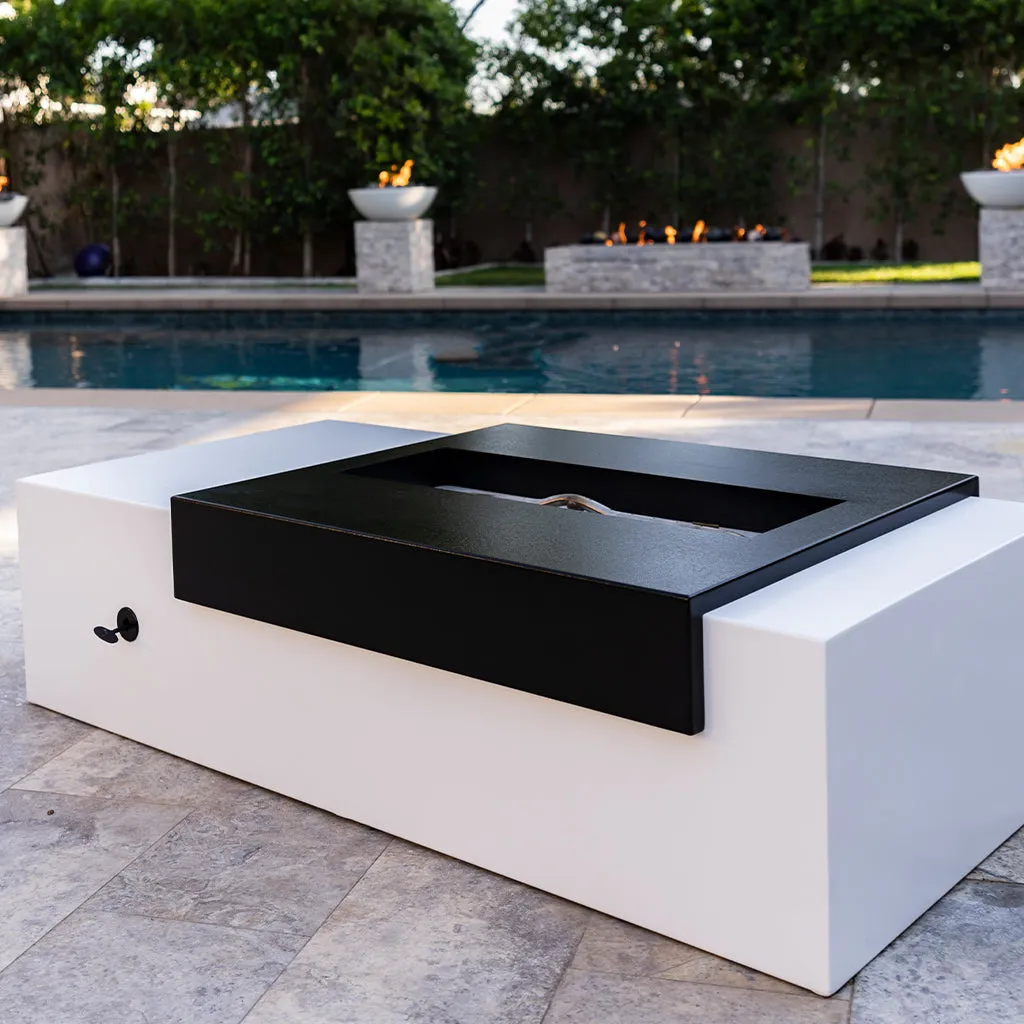 Moonstone Fire Table, Powder Coated Metal - Fire Pit