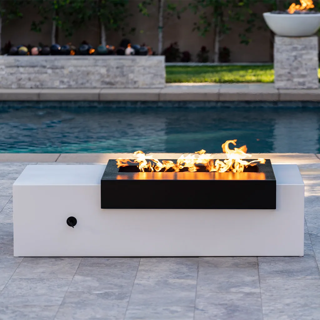 Moonstone Fire Table, Powder Coated Metal - Fire Pit