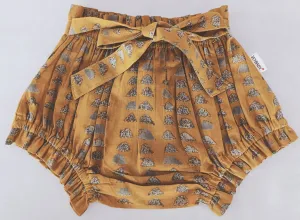 Mustard Shorts-Style Diaper Cover